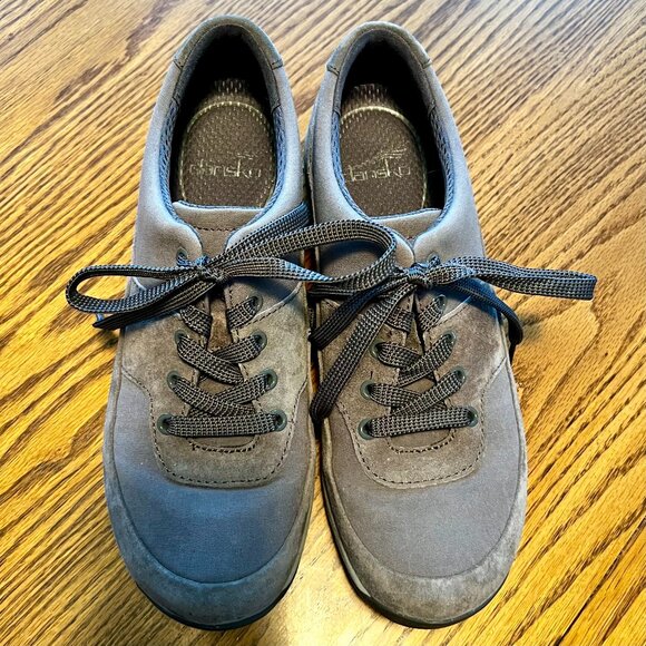 Dansko Hayden Sneakers Women’s 39 (8.5–9) – Gray Suede Lace-Up - Picture 1 of 7